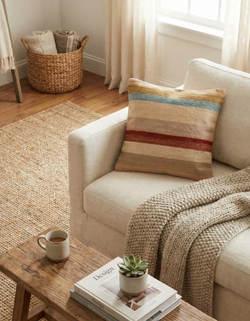 1' 6 x 1' 6 Hand Woven Pillow Wool Square Rug