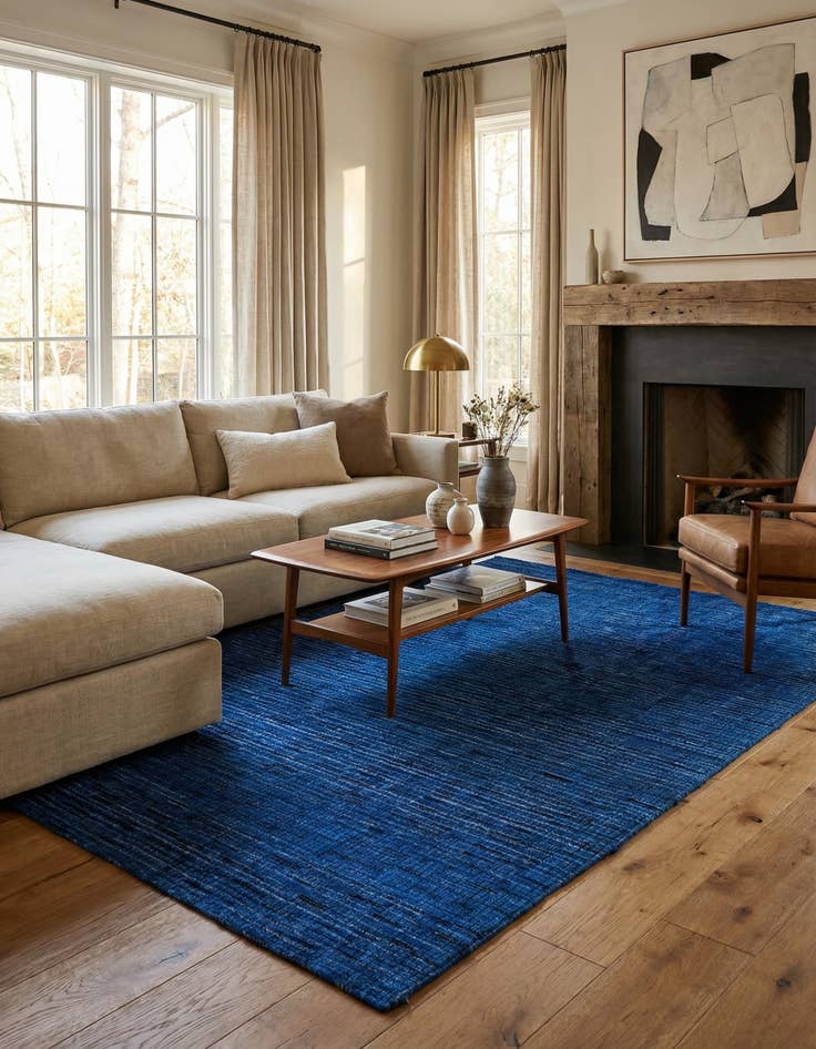 Detail image of 6' 2 x 9' 11  Hand Knotted Darya Wool Rug