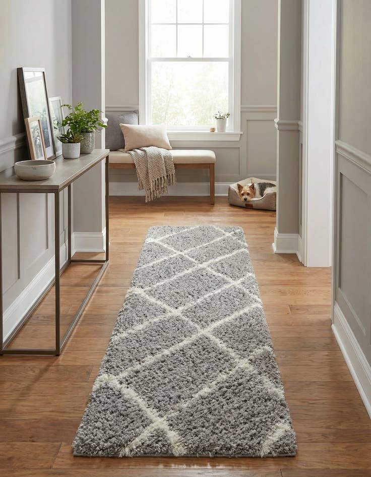 Detail image of  2' 7 x 12' Infinity Shag Runner Rug