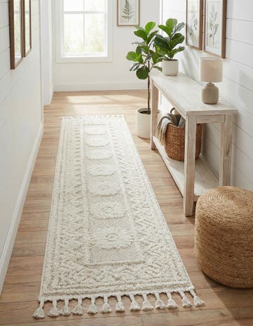 Ivory Boho Runner Rug