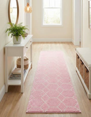 2' x 9' Lattice Frieze Runner Rug