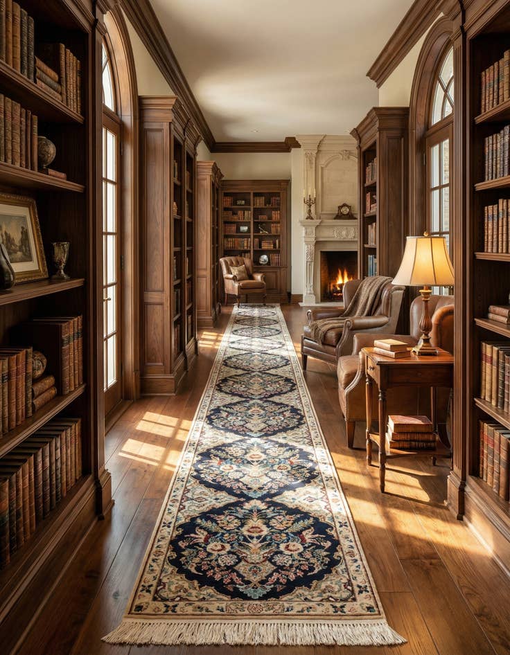 Detail image of 1' 3 x 9' 8  Hand Knotted Nain Rug