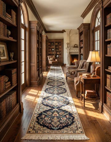 1' 3 x 9' 8 Hand Knotted Nain Rug