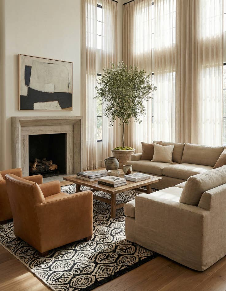 Detail image of 9' 4 x 12' 1  Hand Knotted Darya Wool Rug