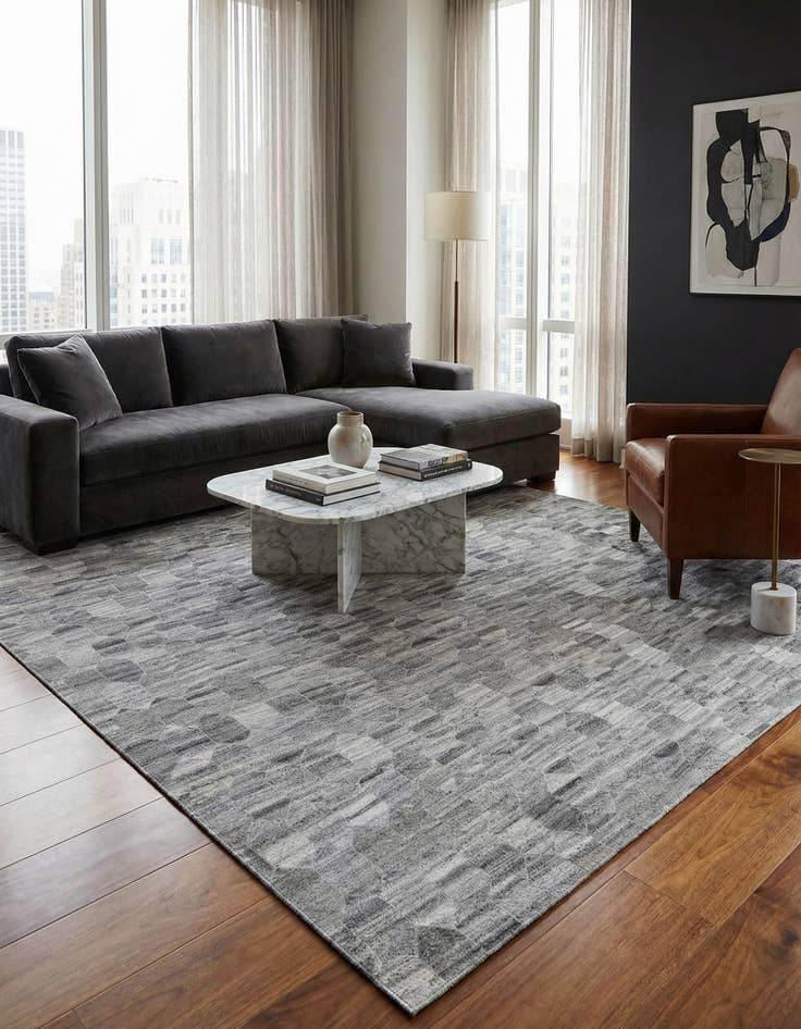 Detail image of  5' 2 x 8' Cowhide Rug