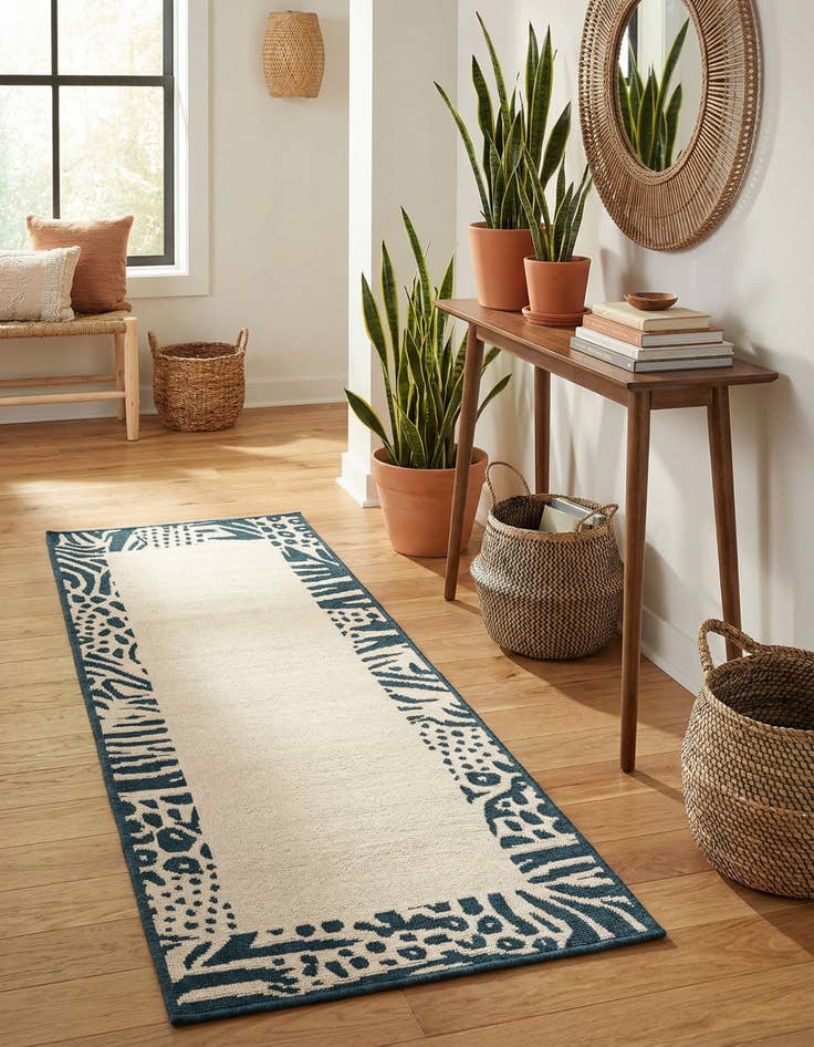 Detail image of 2' x 5'  Washable Safari Indoor / Outdoor Runner Rug