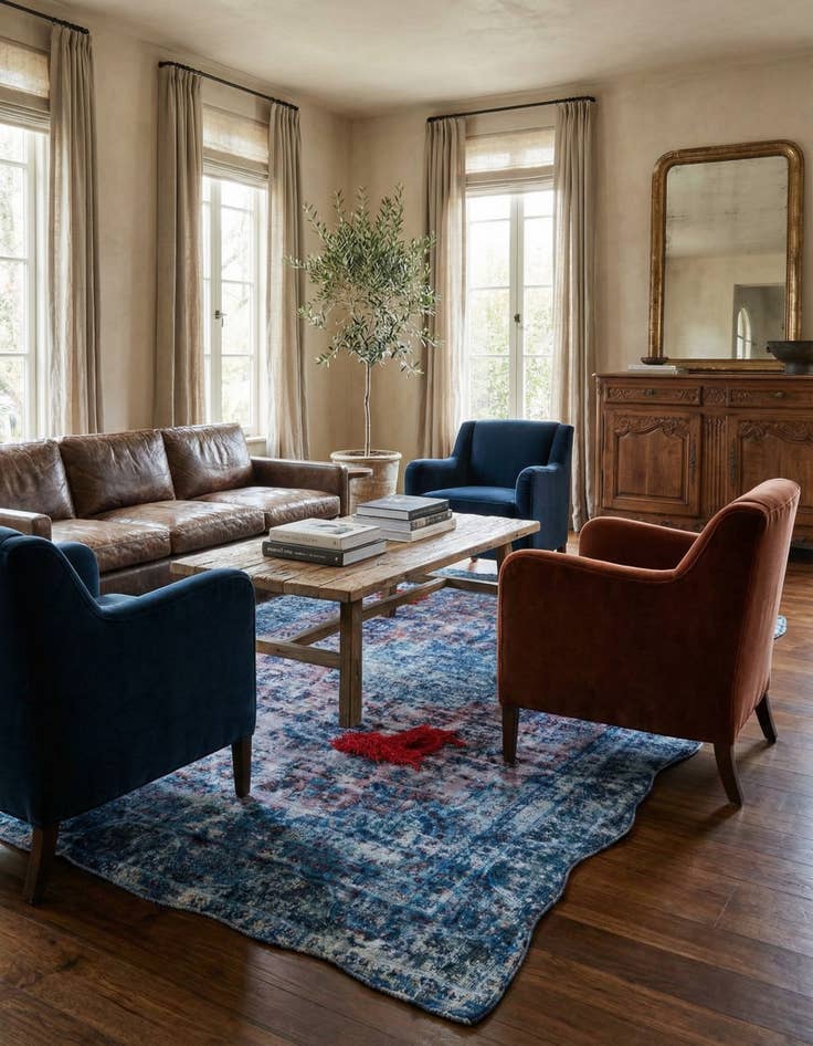 Detail image of  7' 6 x 11' 2  Hand Knotted Ultra Vintage Persian Wool Rug