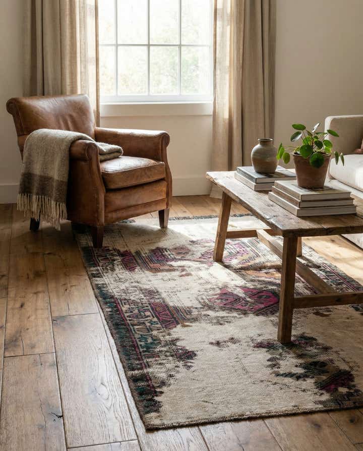 3' x 6' Hand Knotted Ultra Vintage Persian Wool Runner Rug