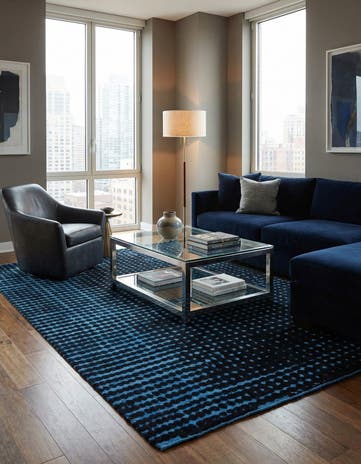 6' 4 x 10' 3 Hand Knotted Darya Wool Rug