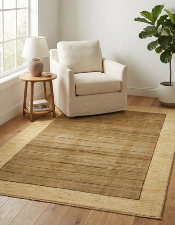 4' x 5' 10 Hand Knotted Modern Ziegler Oriental Rug