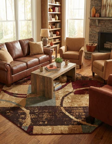 Cafe Octagon Rug
