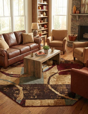 Cafe Octagon Rug