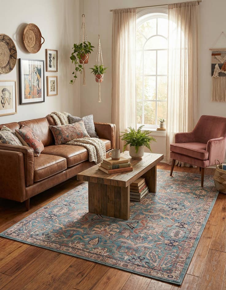 Detail image of  6' x 9'  Washable Nostalgia Rug