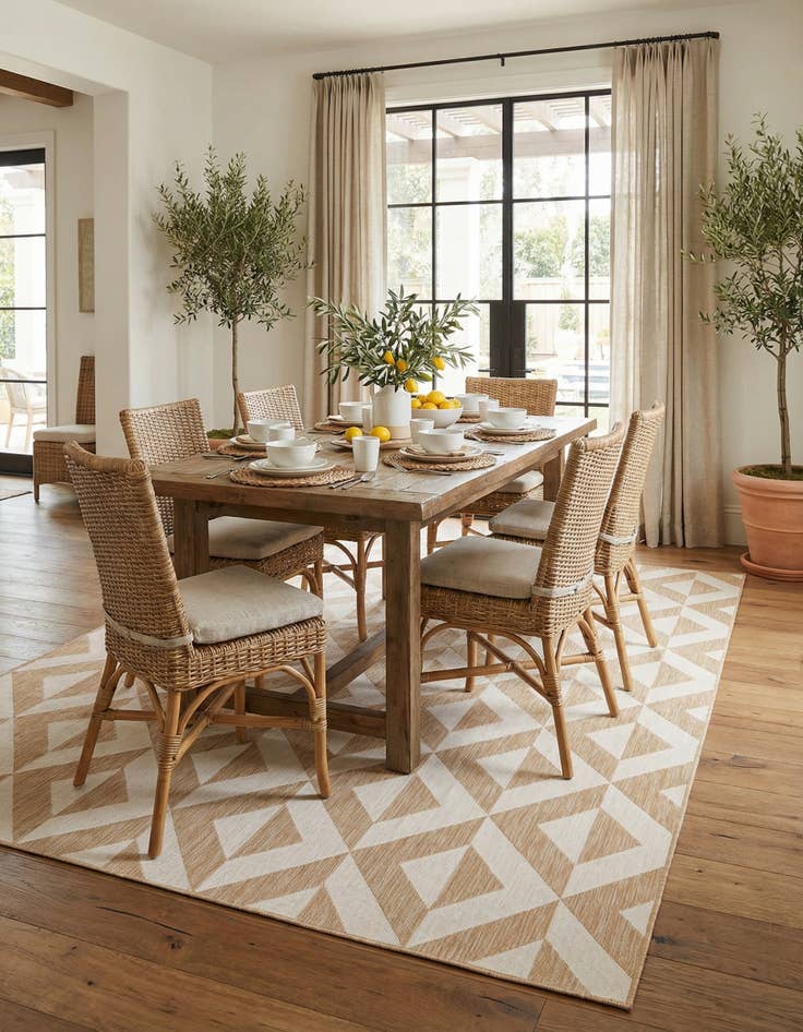 Detail image of 9' x 12'  Washable Jill Zarin Napa Indoor / Outdoor Rug