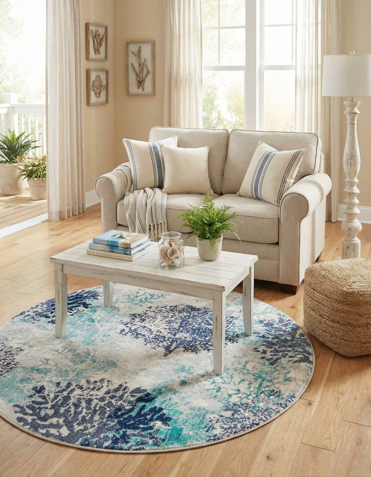 Detail image of 4' x 4' Ariel Round Rug