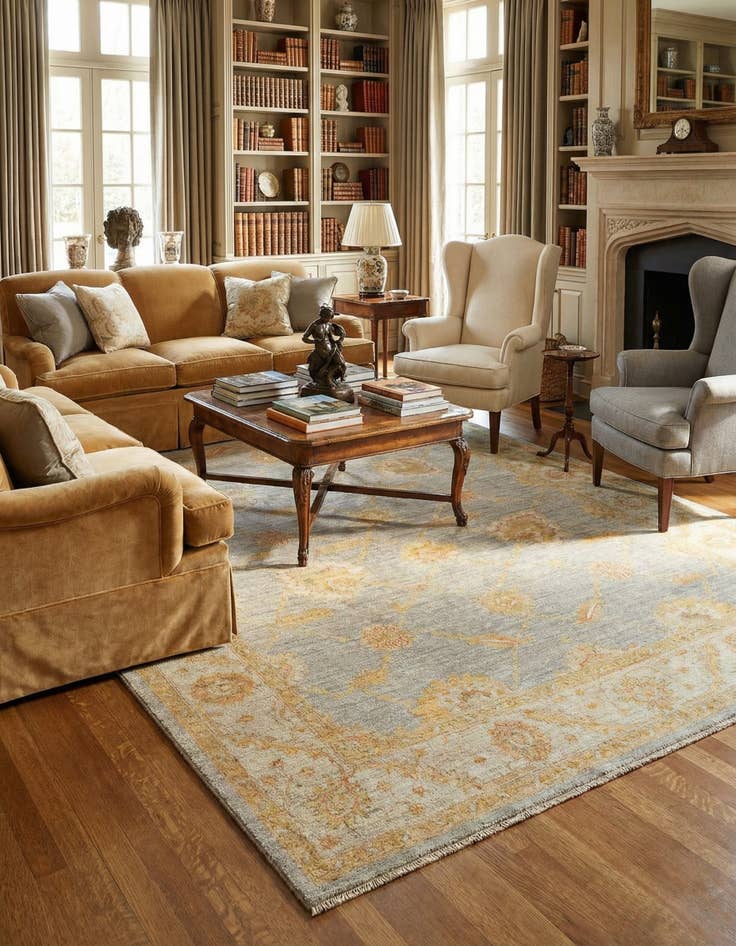 Detail image of 5' 9 x 7' 9 Kaizar Wool Rug