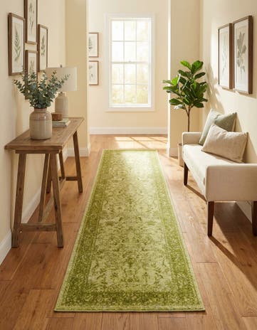 Light Green Vista Runner Rug