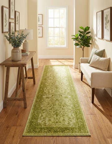 Light Green Vista Runner Rug