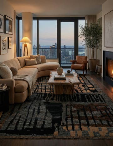 9' 2 x 12' 1 Hand Knotted Beni Marok Rug