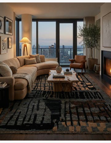 9' 2 x 12' 1 Hand Knotted Beni Marok Rug