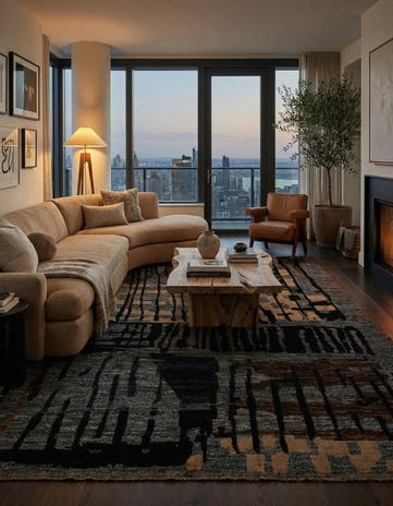 9' 2 x 12' 1 Hand Knotted Beni Marok Rug