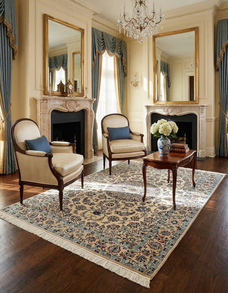 Detail image of 4' 2 x 6' 3 Nain Rug