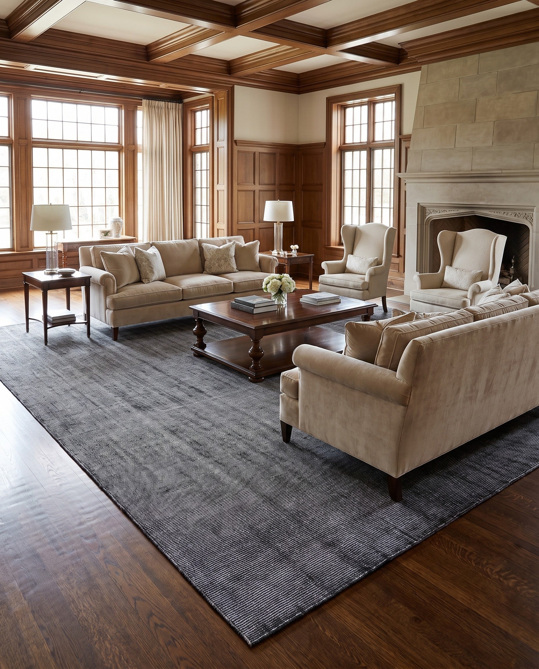 13' 1 x 18' 1 Hand Woven Jill Zarin English Manor Wool Rug