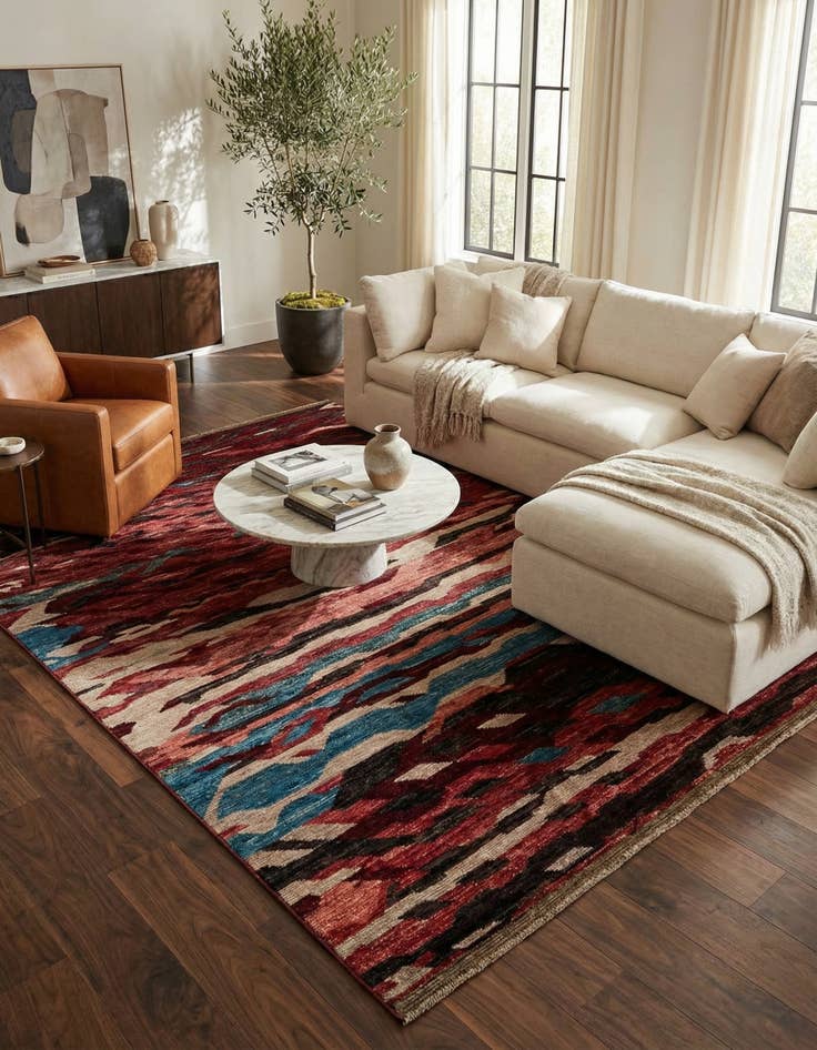 Detail image of  8' 2 x 9' 11  Hand Knotted Darya Wool Rug