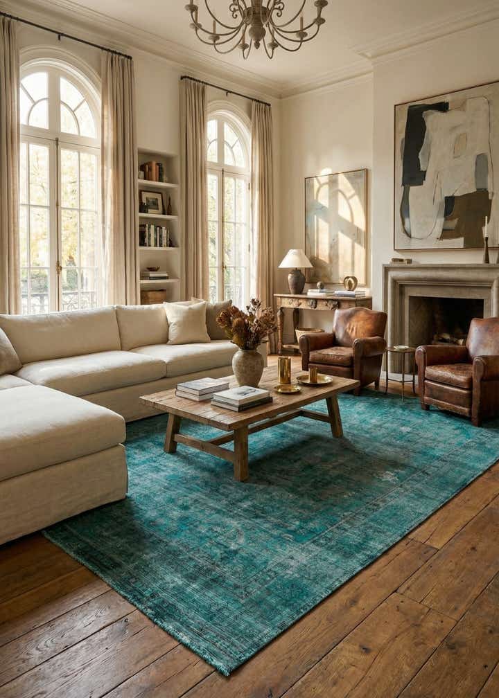 9' 6 x 12' 9 Hand Knotted Ultra Vintage Persian Wool Rug