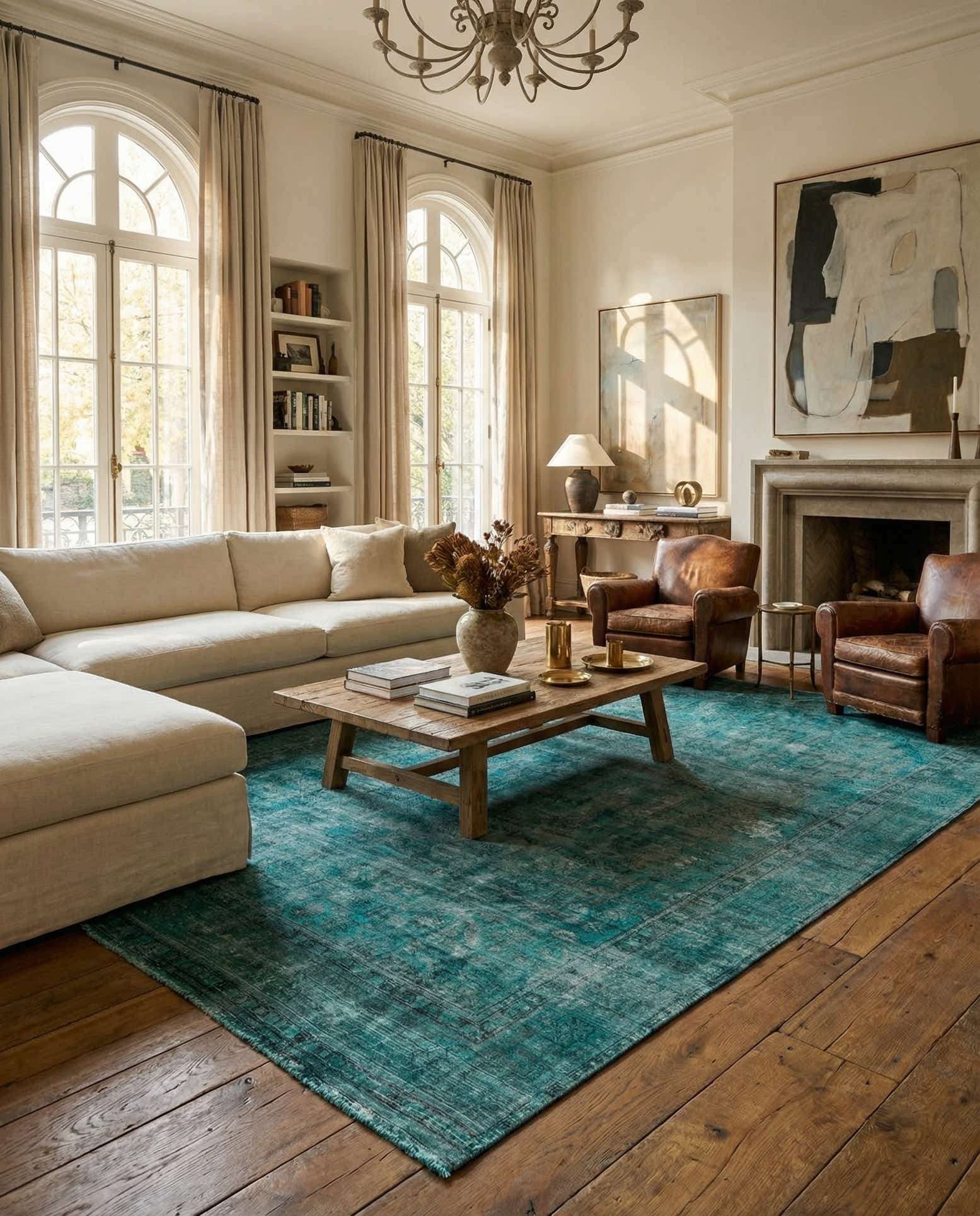 9' 6 x 12' 9 Hand Knotted Ultra Vintage Persian Wool Rug