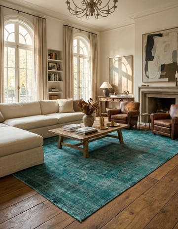 9' 6 x 12' 9 Hand Knotted Ultra Vintage Persian Wool Rug
