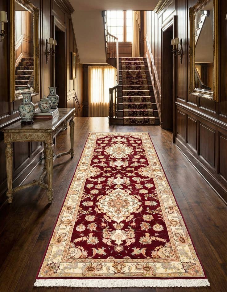 Detail image of 2' 11 x 8' Tabriz Runner Rug