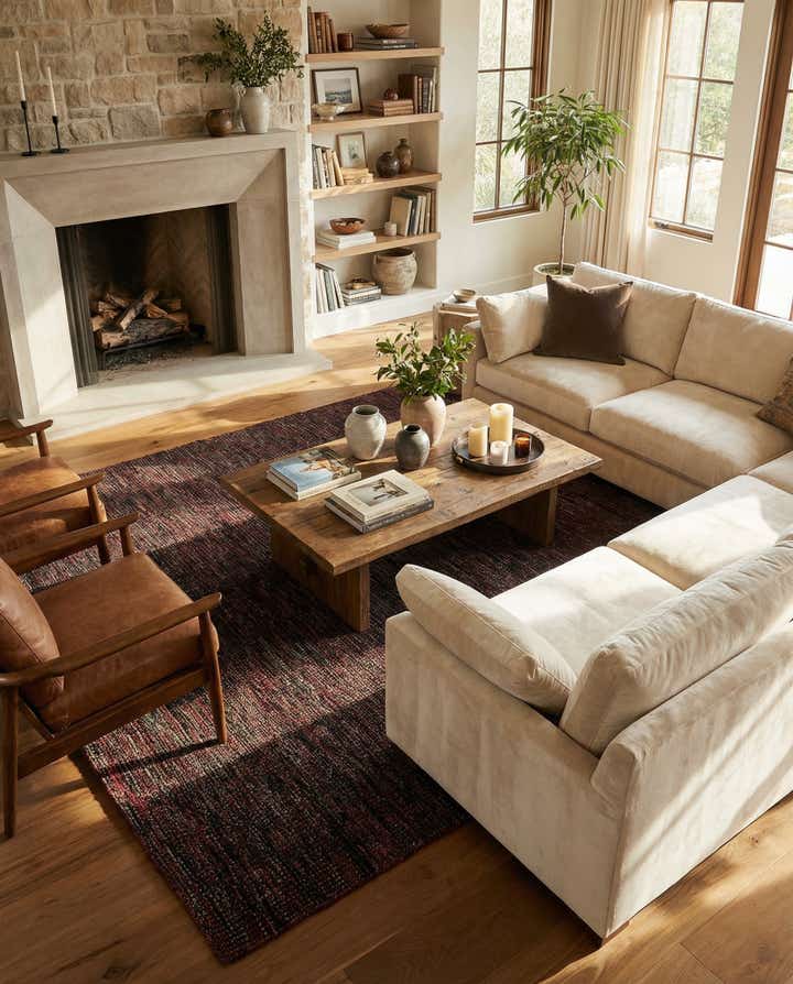 6' 4 x 10' 6 Hand Knotted Darya Wool Rug