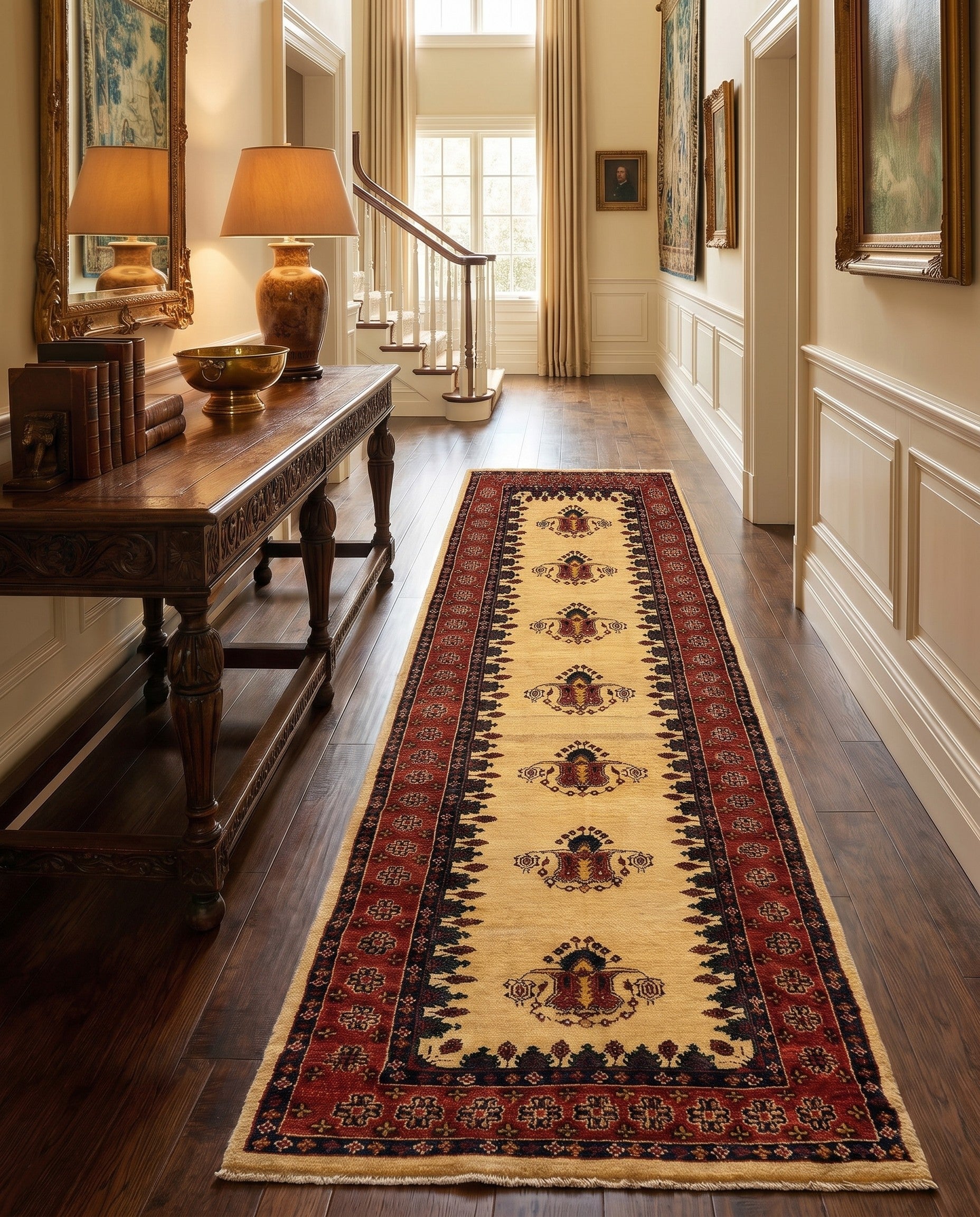 2' 7 x 9' 9 Luribaft Wool Runner Rug