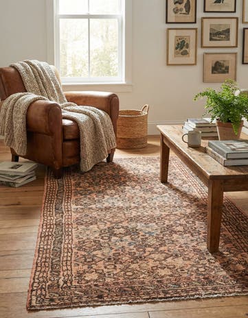 3' 5 x 6' 2 Hand Knotted Ultra Vintage Persian Wool Rug