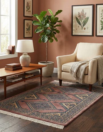 3' 1 x 4' 11 Hand Knotted Bokhara Oriental Rug