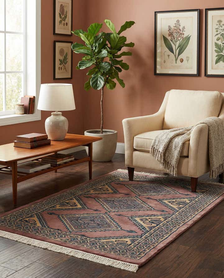 3' 1 x 4' 11 Hand Knotted Bokhara Oriental Rug