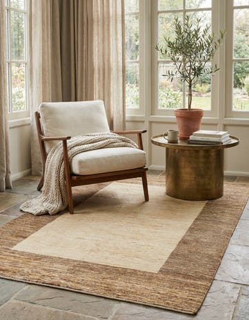 5' 7 x 7' 10 Hand Knotted Modern Ziegler Rug