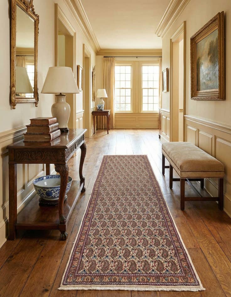 Detail image of  3' 2 x 9' 10 Moud Runner Rug