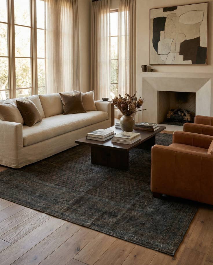 Detail image of 7' x 10' 3 Hand Knotted Ultra Vintage Persian Wool Rug