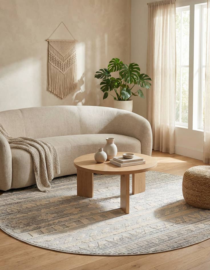 Detail image of 7' 10 x 7' 10 Arlo Round Rug