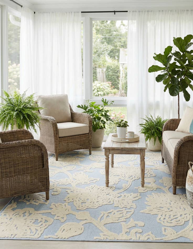 Detail image of 6' x 9'  Washable Aruba Indoor / Outdoor Rug