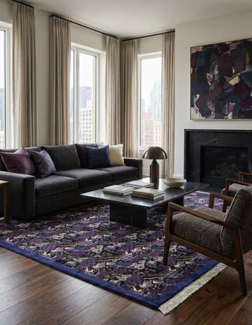 7' 6 x 8' Hand Knotted Tibet Wool Square Rug