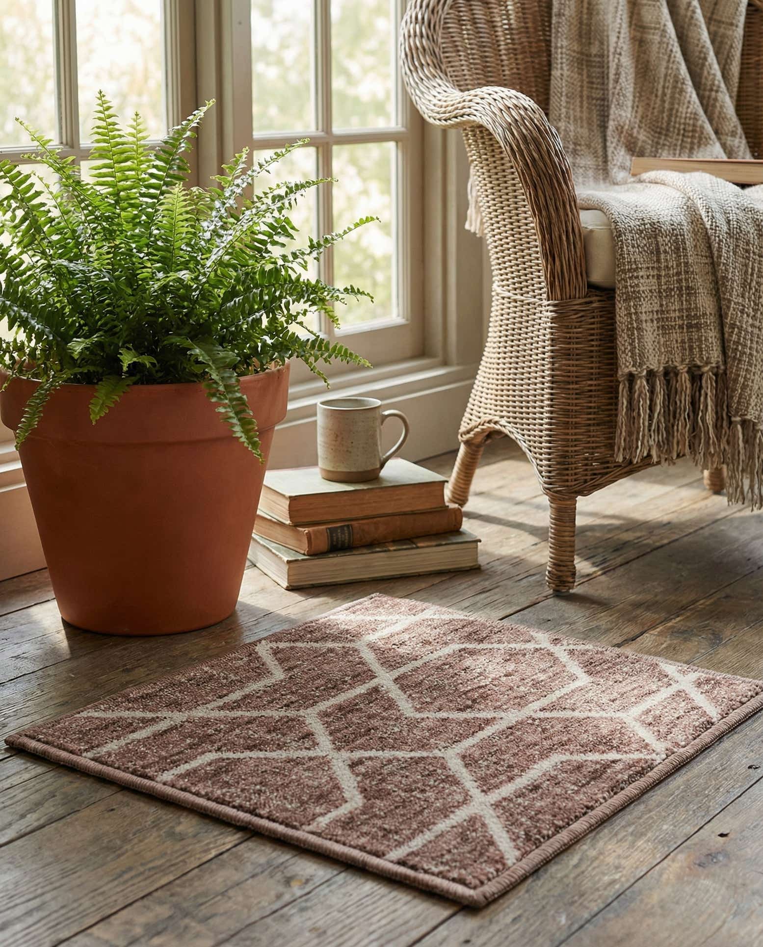 1' 4 x 1' 4 Eco Trellis Sample Rug