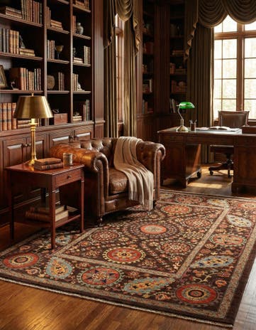 6' 2 x 8' 2 Hand Knotted Ariana Ziegler Oriental Rug