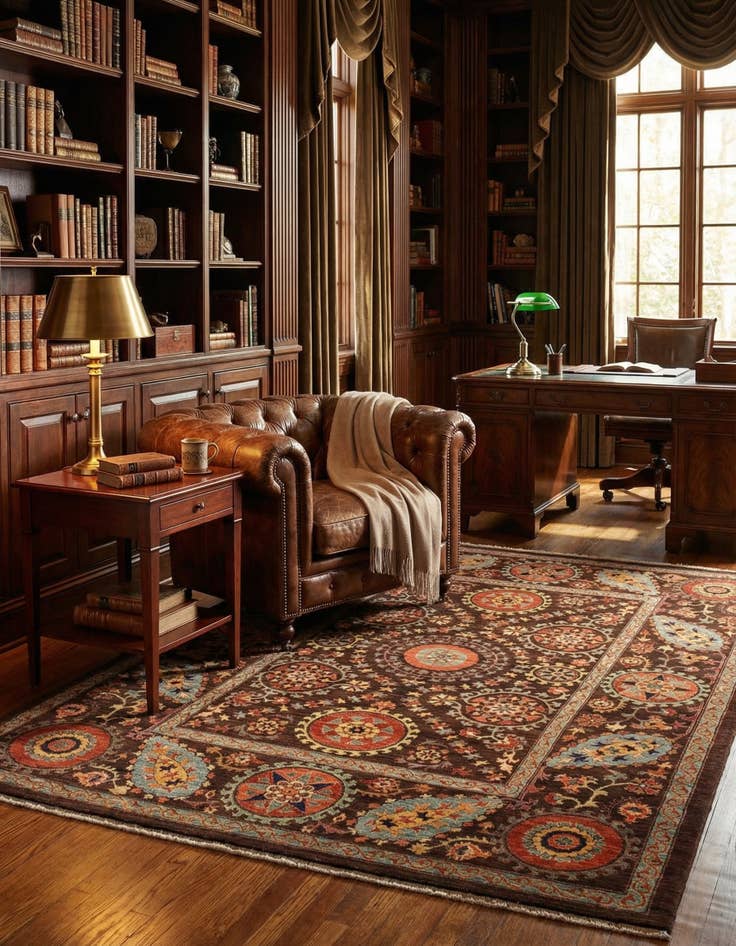 Detail image of 6' 2 x 8' 2  Hand Knotted Ariana Ziegler Oriental Rug