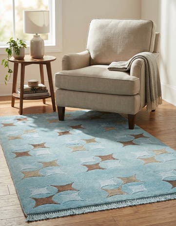 2' 11 x 4' 11 Hand Knotted Darya Wool Rug