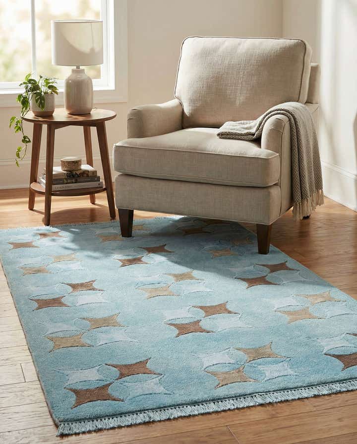 2' 11 x 4' 11 Hand Knotted Darya Wool Rug