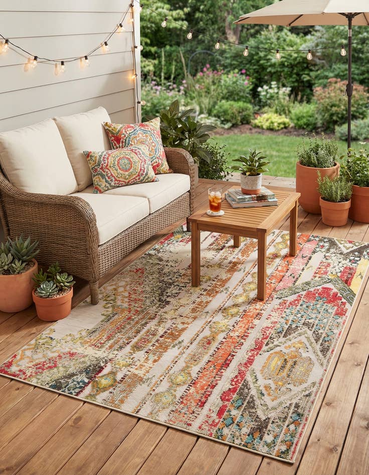 Detail image of 6' x 9'  Washable Casablanca Indoor / Outdoor Rug