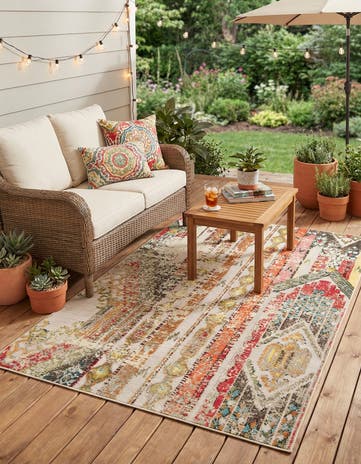 6' x 9' Easy-Clean Casablanca Indoor / Outdoor Rug